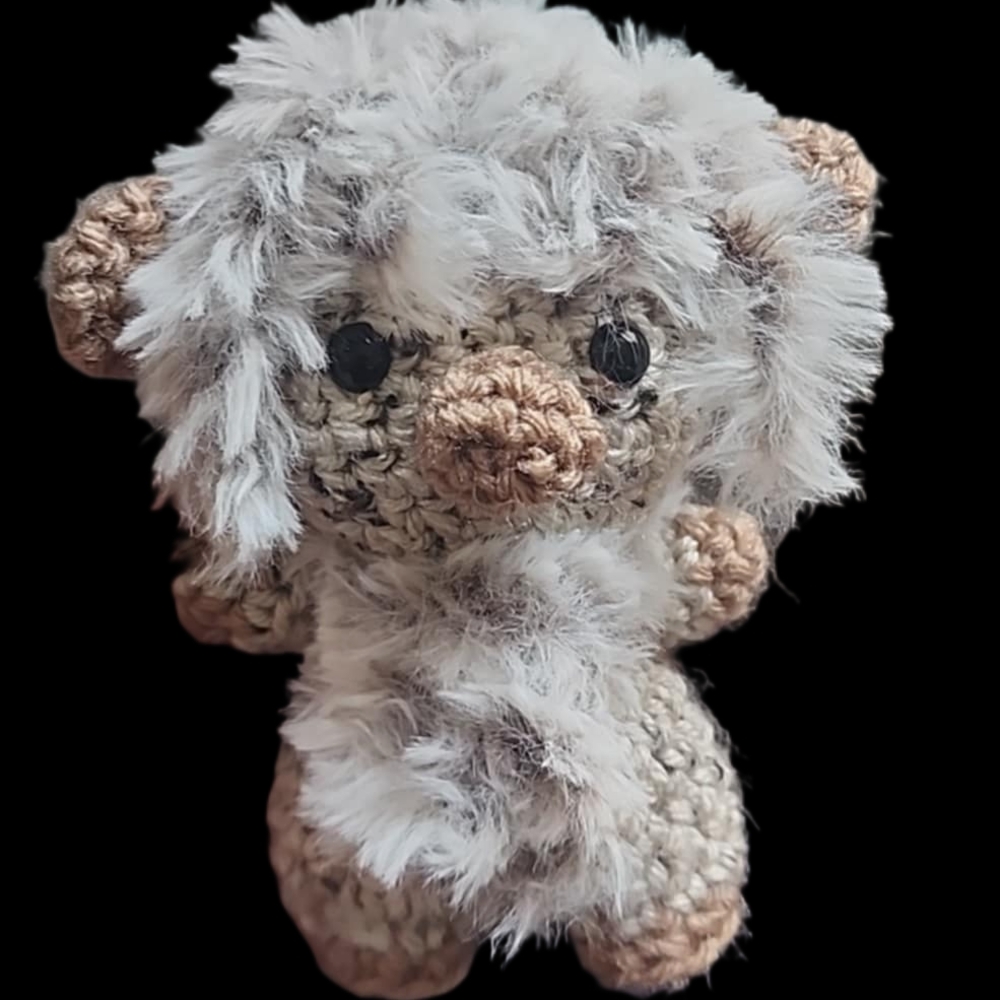 Handmade Crochet Hyland Cow Plush Toy
